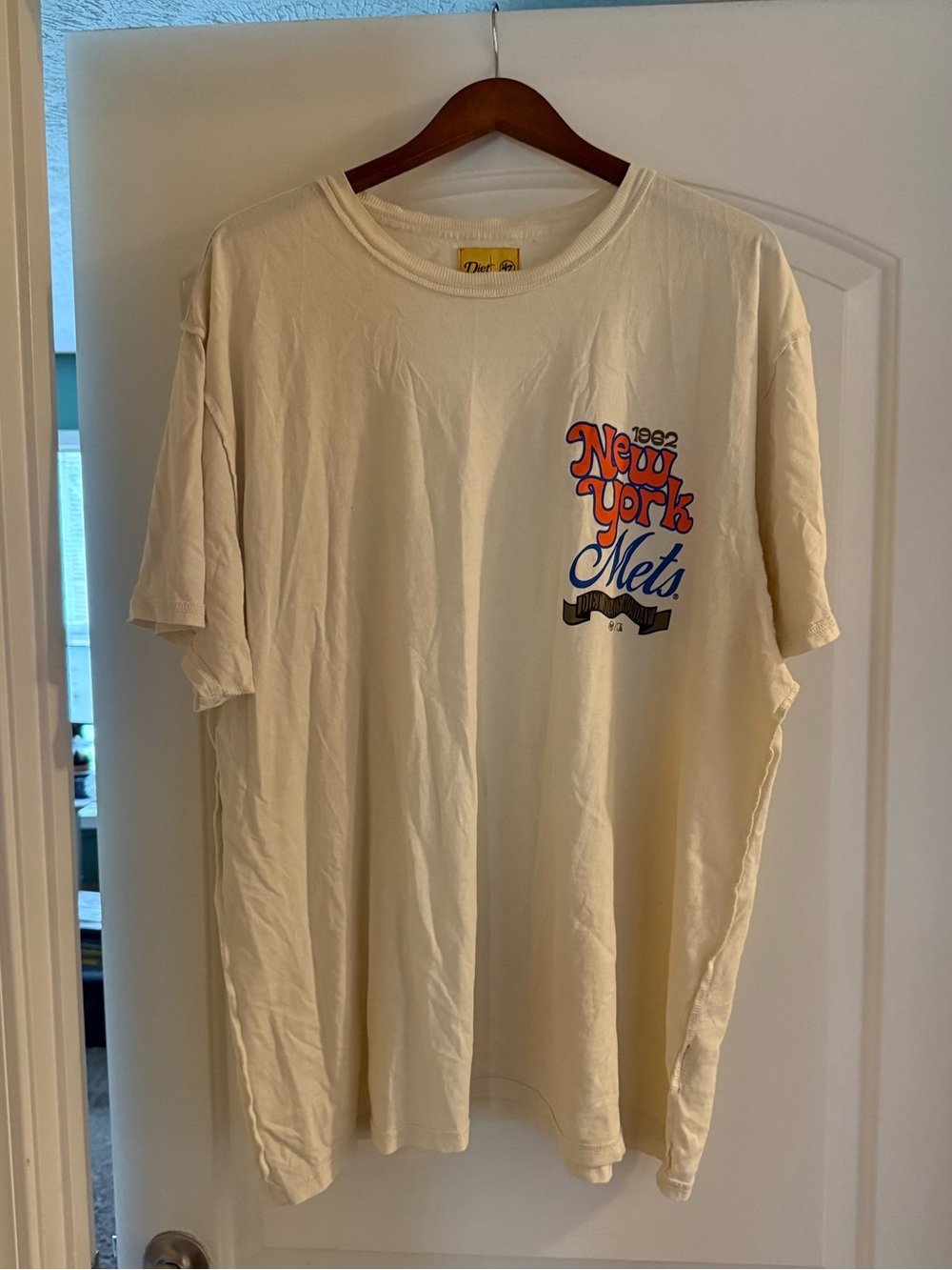 Diet Starts Monday 1962 New York Mets Graphic Tee Cream 2XL